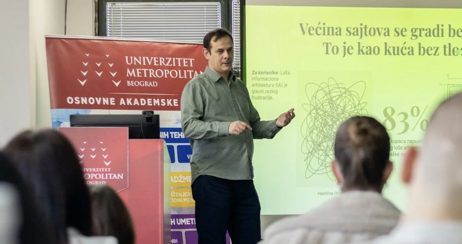 Ivan Muljevski na MetTalks konferenciji na Univerzitetu Metropolitan
